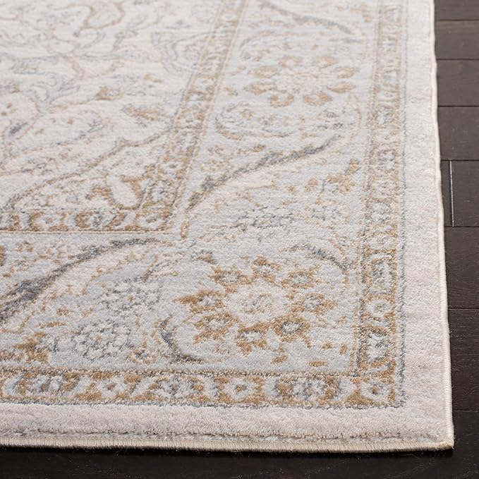 SAFAVIEH Isabella Collection Area Rug - 10' x 14', Cream & Beige, Oriental Design, Non-Shedding & Easy Care, Ideal for High Traffic Areas in Living Room, Bedroom (ISA912A)