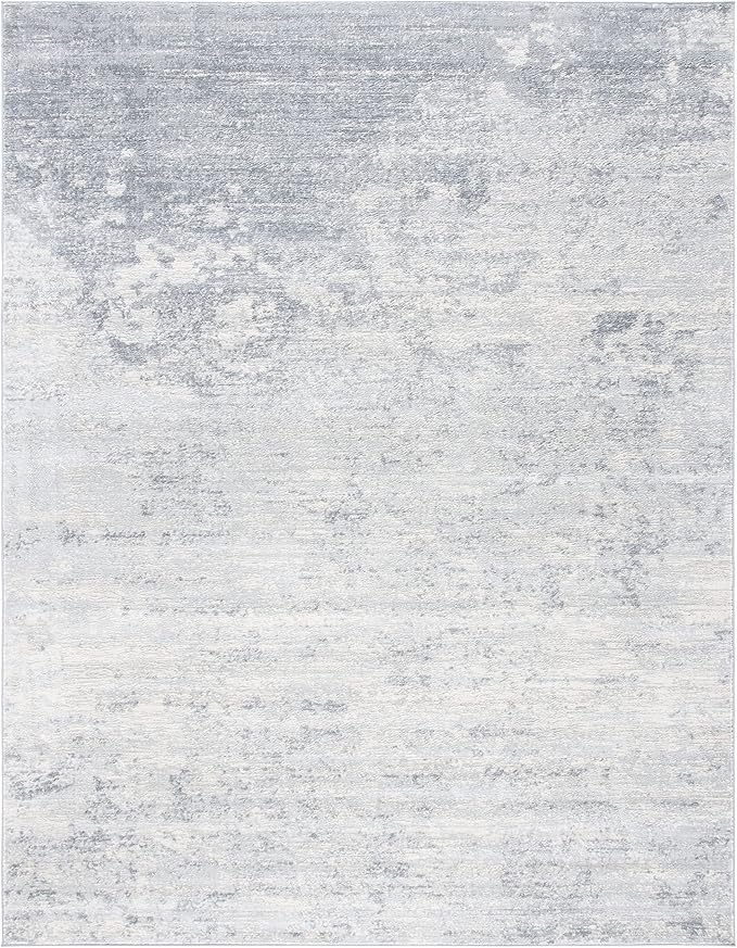 SAFAVIEH Brentwood Collection Area Rug - 10' x 13', Ivory & Grey, Modern Abstract Design, Non-Shedding & Easy Care, Ideal for High Traffic Areas in Living Room, Bedroom (BNT822A)