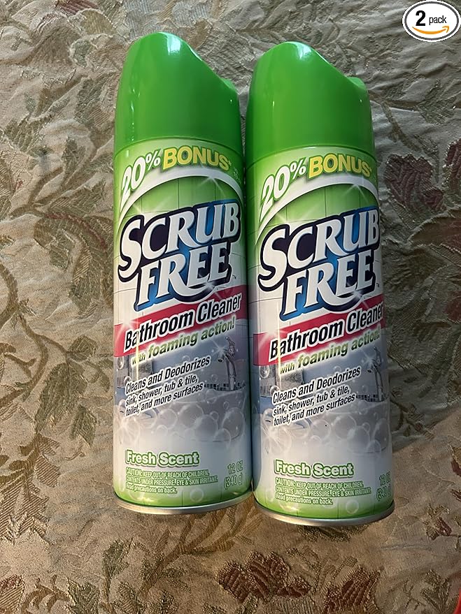 Scrub Free Bathroom Cleaner Fresh Scented - 12Oz (2 Pack)