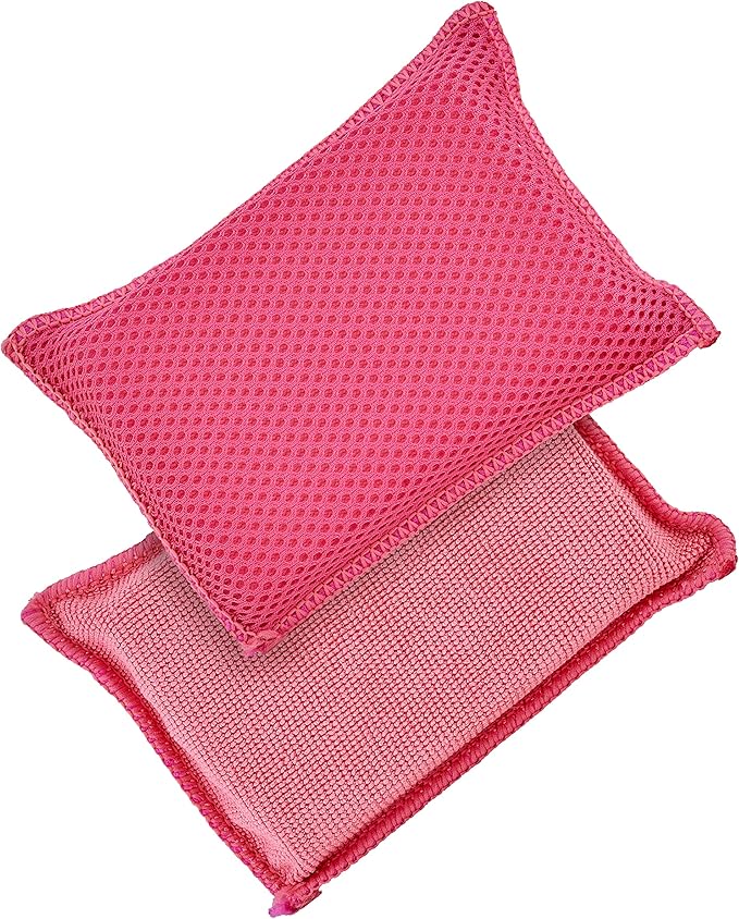 Microfiber Sponges for Dishes Kitchen Sponges Non-Scratch Sponge Dish Scrubber Heavy Duty Household Cleaning Sponges Multi-Purpose Cleaning Supplies Dish Sponge Kitchen Sponges Pack of 1