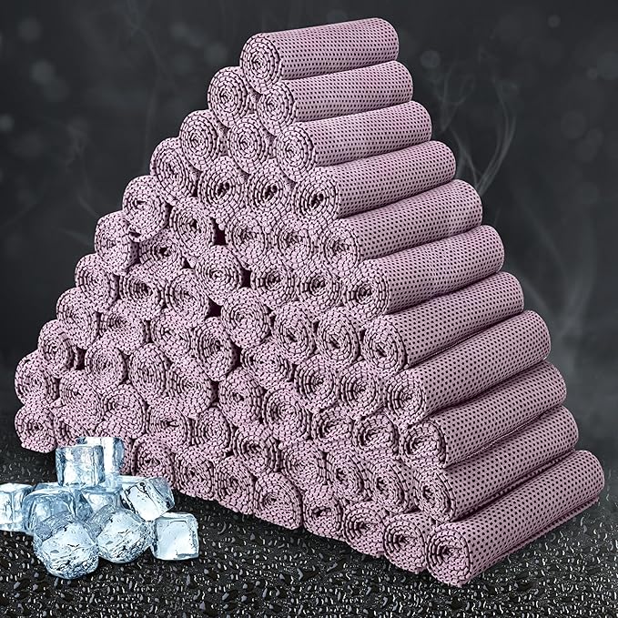 Honoson Cooling Towel Bulk - Neck & Face Cool Chilly Towels Microfiber Breathable Sport Sweat Rag for Gym, Yoga, Travel, Camping, Running, Outdoor