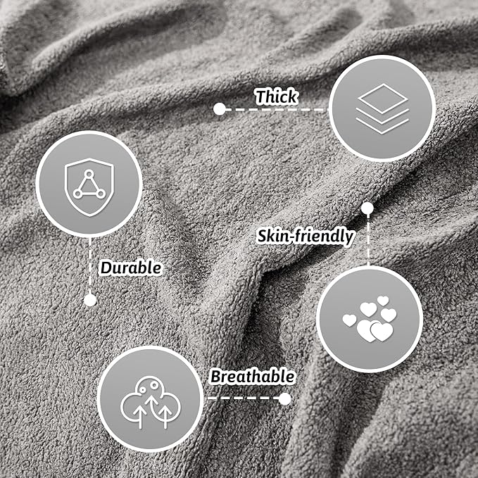 MEETSKY Couch Cover for 2 Cushion Sofa Washable, Cat Scratch Proof Sofa Covers, Furniture Protector Love Seat L Shape Soft Sectional Couch Covers for Dogs Pets, 71" x 102", Grey