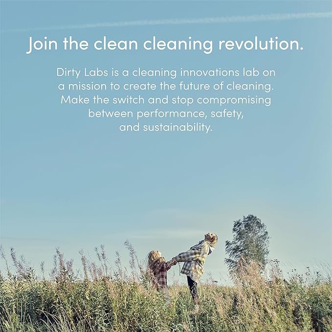 Dirty Labs | Bio-Liquid Laundry Detergent Refill & Pump Set | Free & Clear | 80 Loads (21.6 fl oz) & Pump | Hyper-Concentrated | High Efficiency & Standard Machine Washing | Nontoxic, Biodegradable