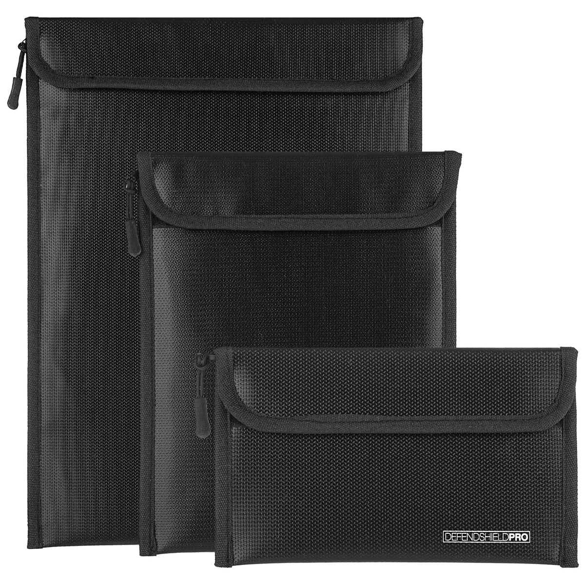 3 Pack Fireproof Waterproof Document Bag with Aluminum - Image 1