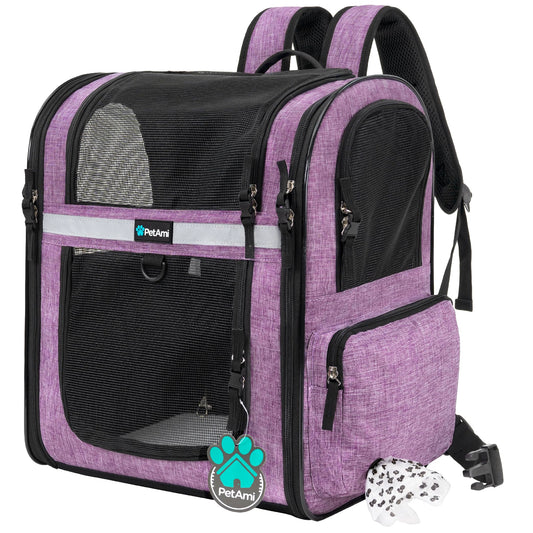 PetAmi Dog Backpack Carrier, 4-Way Entry Ventilated - Image 1