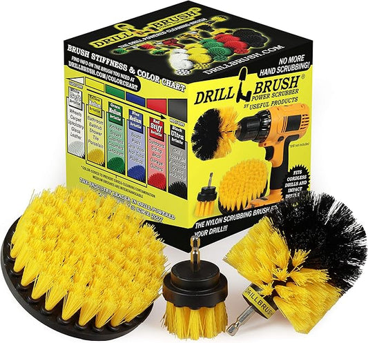 Bathroom Cleaner - Cleaning Supplies - Spin Brush - Grout Cleaner - Bathtub - Shower - Drill Brush - Carpet Cleaner - Sink - Shower Mat - Scrub Brush - Tile Grout Cleaning Tool & Shower Power Cleaner