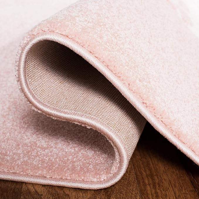SAFAVIEH Carousel Kids Collection Accent Rug - 2' x 3', Pink & Ivory, Non-Shedding & Easy Care, Ideal for High Traffic Areas for Boys & Girls in Playroom, Nursery, Bedroom (CRK163P)