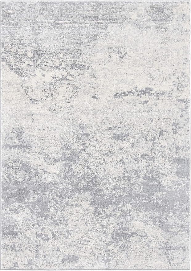 SAFAVIEH Brentwood Collection 4' x 6' Grey/Ivory BNT822H Modern Abstract Non-Shedding Living Room Bedroom Accent Rug