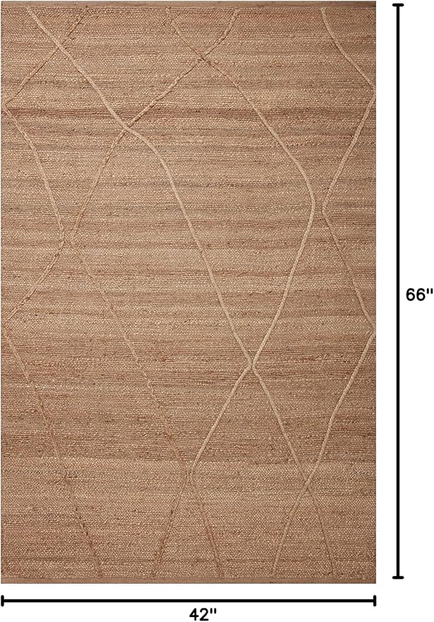 Loloi Bodhi Collection BOD-05 Natural/Natural 3'-6" x 5'-6" Accent Rug