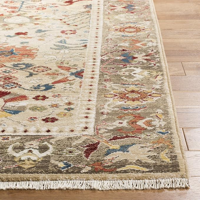 SAFAVIEH Kashan Collection Runner Rug - 2'6" x 10', Beige & Taupe, Traditional Oriental Design, Non-Shedding & Easy Care, Ideal for High Traffic Areas in Living Room, Bedroom, Dining (KSN303K-210)