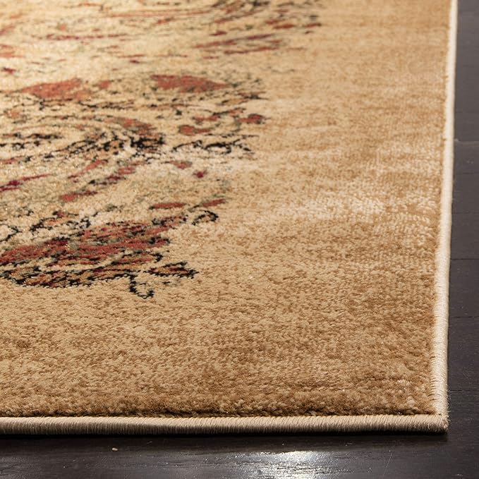 SAFAVIEH Lyndhurst Collection Runner Rug - 2'3" x 10', Beige & Multi, Traditional Paisley Design, Non-Shedding & Easy Care, Ideal for High Traffic Areas in Living Room, Bedroom (LNH224A)