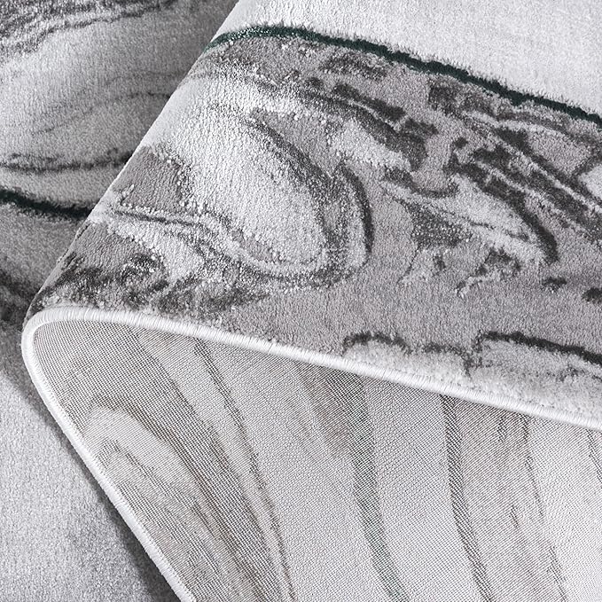 SAFAVIEH Craft Collection Runner Rug - 2'3" x 14', Grey & Green, Modern Abstract Design, Non-Shedding & Easy Care, Ideal for High Traffic Areas in Living Room, Bedroom (CFT819Y)