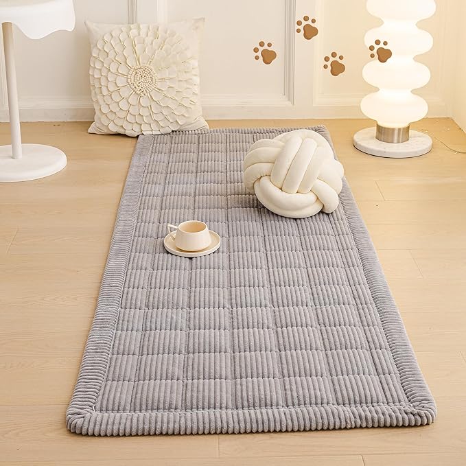 MEETSKY Couch Cover for Dog Washable, Non-Slip Grey Sofa Protector Pet Friendly Sofa Covers for 2 Cushion Couch Dog Mats for Couches Soft Furniture Covers for Loveseat, 27.6" x 59", Light Grey