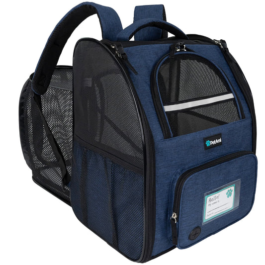 PetAmi Expandable Dog Cat Backpack Carrier, Airline Approved - Image 1