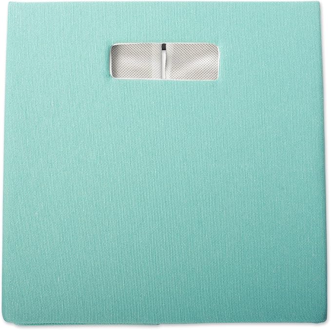 DII Poly-Cube Storage Collection Hard Sided, Collapsible Solid, Large, Aqua