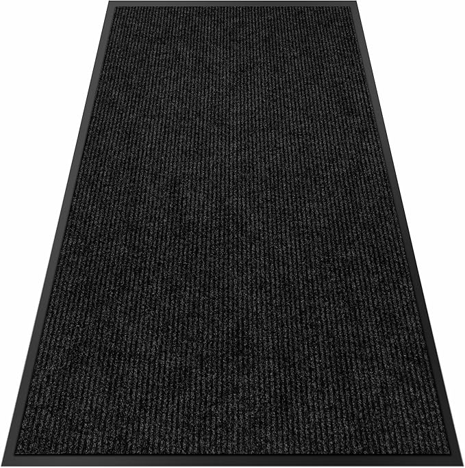4′ x 25′ Front Door Mat Indoor Outdoor Entrance, Commercial Floor Mat Heavy Duty Dirt Trapper Entryway Doormat, Custom Size Non Slip Rubber Backing Welcome mat, Door Mat for High Traffic Area