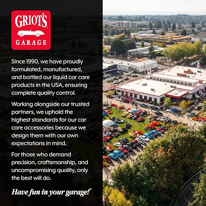 Griot's Garage Rinseless Wash for Car Cleaning and Detailing, No-Rinse Cleaner, Washing Liquid for RVs, Boats, Trucks, Motorcycles, 16 oz