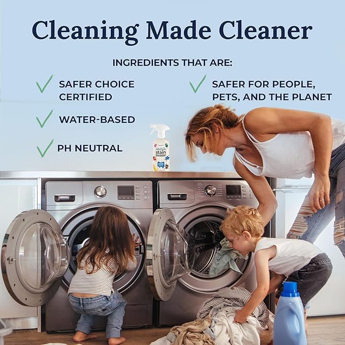 Miss Mouth's Messy Eater Stain Treater Spray - 16oz Stain Remover and Laundry Detergent Sheets - Newborn & Baby Essential