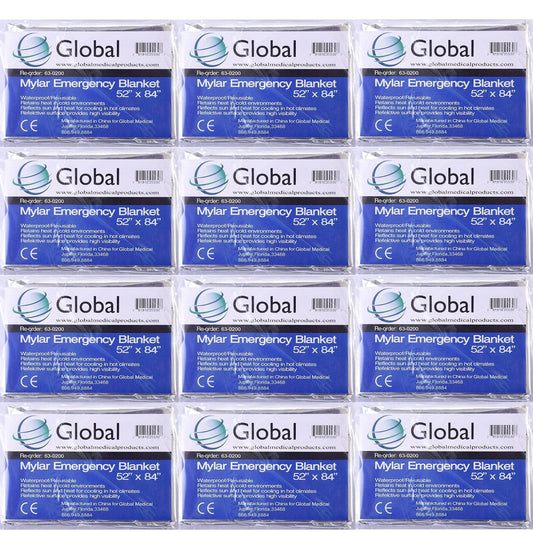 Emergency Mylar Thermal Blankets - Pack of 12 | Survival - Image 1
