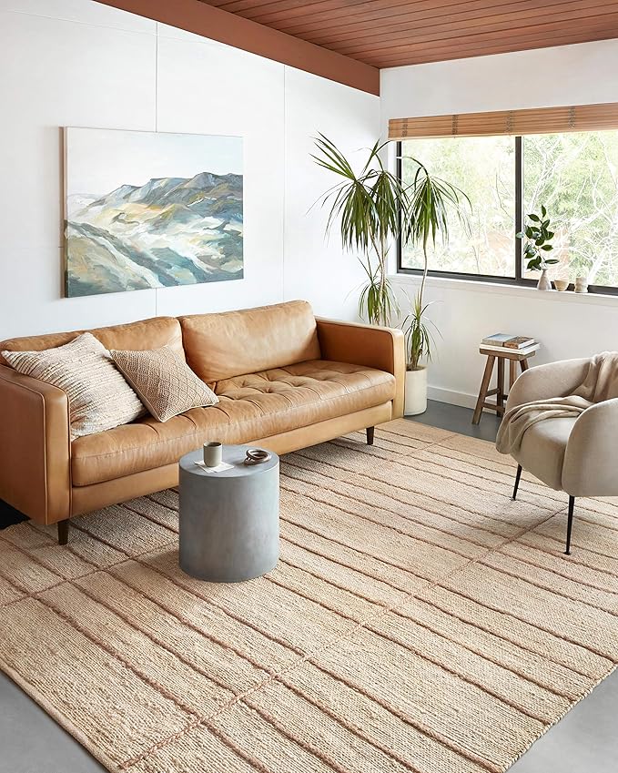 Loloi Bodhi Collection BOD-04 Ivory/Natural 2'-0" x 5'-0" Accent Rug