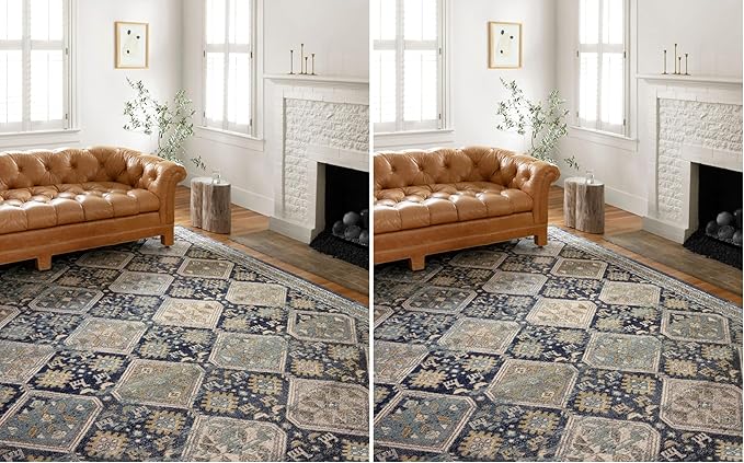 Loloi II Jocelyn Collection JOC-02 Navy/Blue 2'-3" x 4'-0" Accent Rug (Pack of 2)