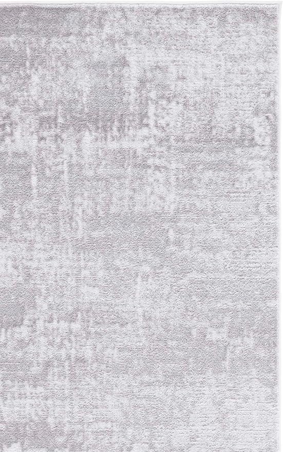 SAFAVIEH Amelia Collection Runner - 2'2" x 8', Ivory & Stone Grey, Modern Abstract Design, Non-Shedding & Easy Care, Ideal for The Living Room, Dining, Bedroom (ALA700E)