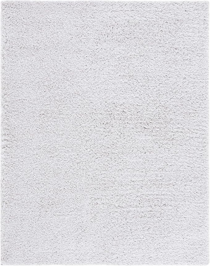 SAFAVIEH Lindsay Shag Collection Area Rug - 5'3" x 7'6", Grey, Contemporary Design, Ideal for High Traffic Areas in Living Room, Bedroom & Dining Room (LNS560F-5)