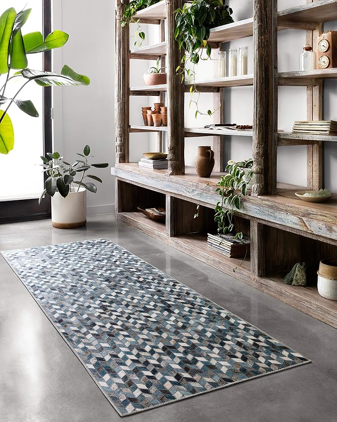 Loloi Maddox Collection MAD-08 Ocean/Grey 2'-3" x 3'-9" Accent Rug