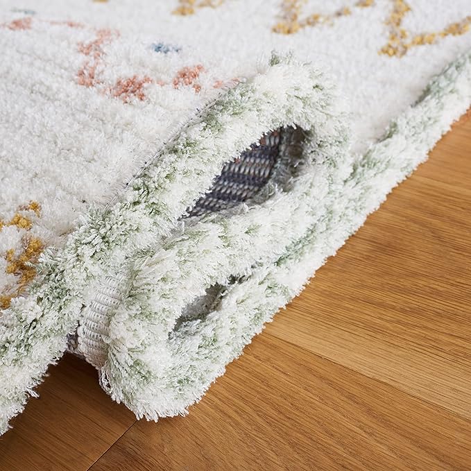 SAFAVIEH Marrakech Collection Runner Rug - 2'2" x 8', Ivory & Multi, Moroccan Boho Tribal Rustic Design, Non-Shedding & Easy Care, Ideal for High Traffic Areas in Living Room, Bedroom (MRK612A)