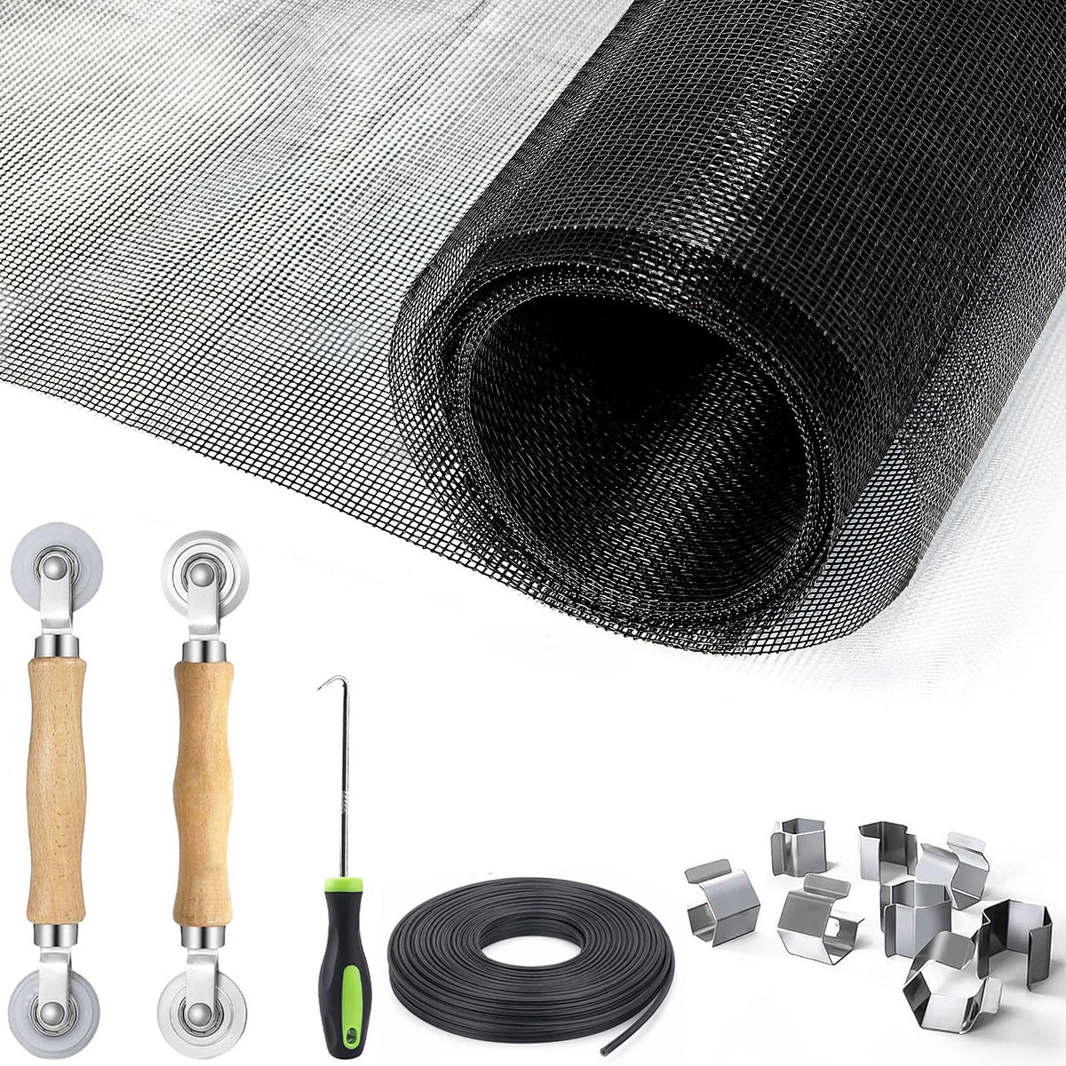 King&Charles Window Screen Replacement, 6in1 Window Screen - Image 1
