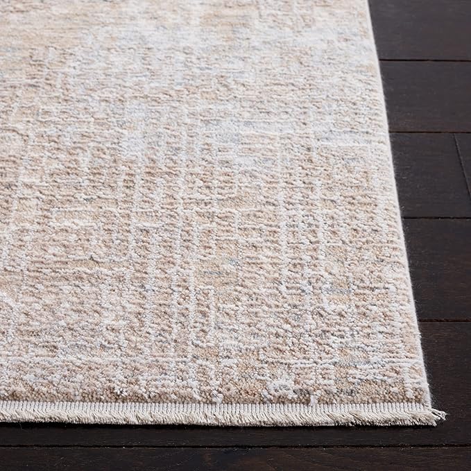 SAFAVIEH Marmara Collection Area Rug - 8' x 10'1", Grey & Beige Blue, Modern Design, Non-Shedding & Easy Care, Ideal for High Traffic Areas in Living Room, Bedroom (MRM314F)