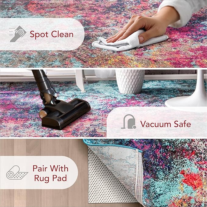 nuLOOM Reva Colorful Abstract Runner Rug, 2' 5" x 8', Multi