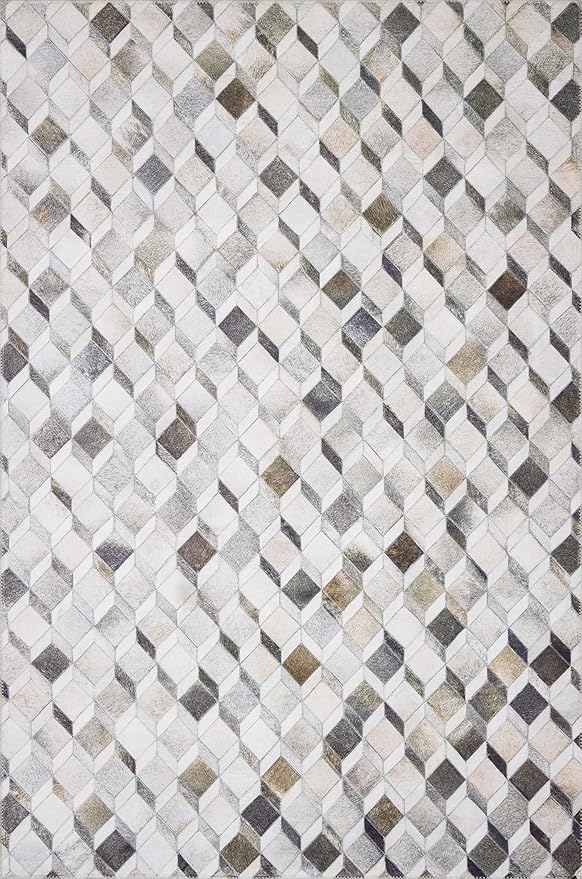 Loloi Maddox Collection MAD-02 Grey/Mocha 7'-6" x 9'-6" Area Rug