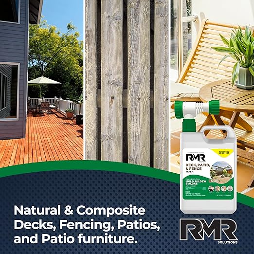 RMR Deck, Patio & Fence Wash - Commercial Grade Outdoor Stain Remover