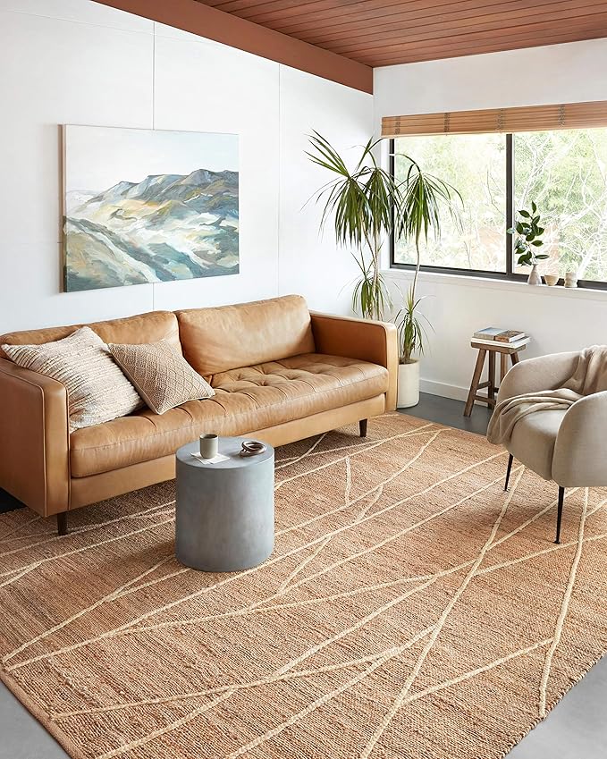 Loloi Bodhi Collection BOD-03 Natural/Ivory 3'-6" x 5'-6" Accent Rug