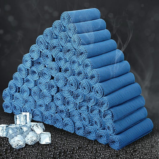 Honoson Cooling Towel Bulk - Neck & Face Cool Chilly Towels Microfiber Breathable Sport Sweat Rag for Gym, Yoga, Travel, Camping, Running, Outdoor