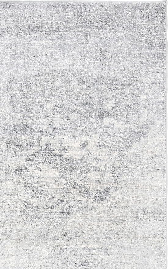 SAFAVIEH Brentwood Collection Runner Rug - 2' x 22', Ivory & Grey, Modern Abstract Design, Non-Shedding & Easy Care, Ideal for High Traffic Areas in Living Room, Bedroom (BNT822A)