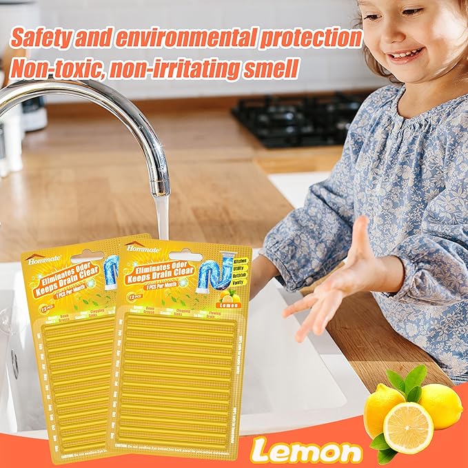 Drain Sticks for Preventing Clogs and Eliminating Smelly Odors - Effective Way to Keep Drains Running Smoothly
