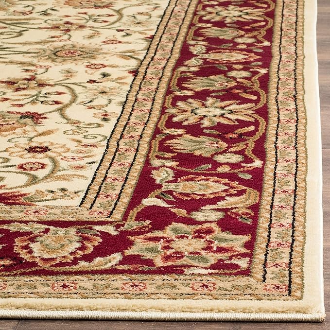 SAFAVIEH Lyndhurst Collection Runner Rug - 2'3" x 20', Ivory & Red, Traditional Oriental Design, Non-Shedding & Easy Care, Ideal for High Traffic Areas in Living Room, Bedroom (LNH212K)