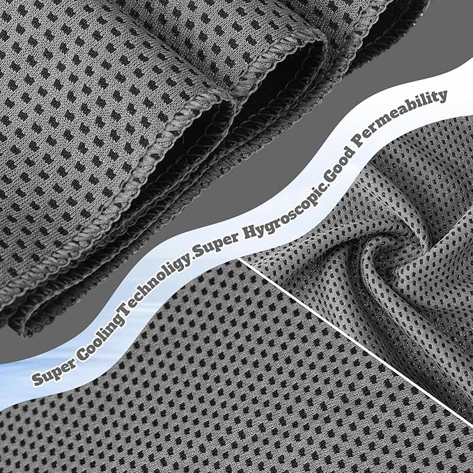 Honoson Cooling Towel Bulk - Neck & Face Cool Chilly Towels Microfiber Breathable Sport Sweat Rag for Gym, Yoga, Travel, Camping, Running, Outdoor