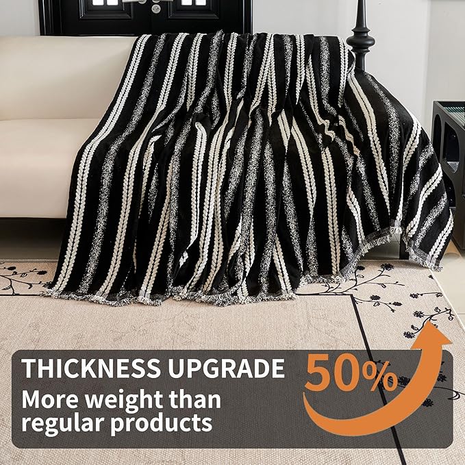 HAOMAIJIA Non Slip Couch Cover Sofa Covers for 3 Cushion Couch Washable sectional Couch Covers for Dogs pet Furniture Protector Couch Cover Blanket for Living Room (TM-Black, 71"x118")