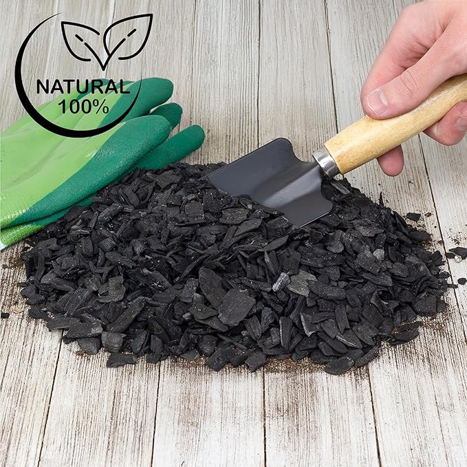 Soil Sunrise Horticultural Charcoal for Indoor Plants (30 Quarts) Hardwood Soil Additive for Orchids, Terrariums, and Gardening