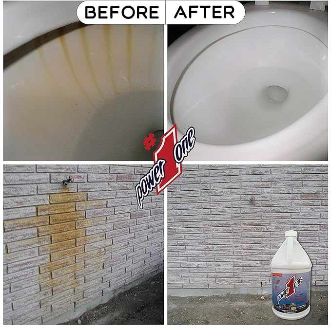 Boat Hull Cleaner for Fiberglass & Gel Coat - Removes Waterline Stains, Rust & Marine Mineral Buildup - Professional Marine-Grade Formula - Made in the USA