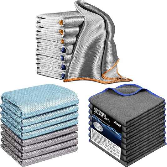 Airlab 24 Pack, Polishing Cloths & Fish Scale Cloths & Auto Deatiling Cloths