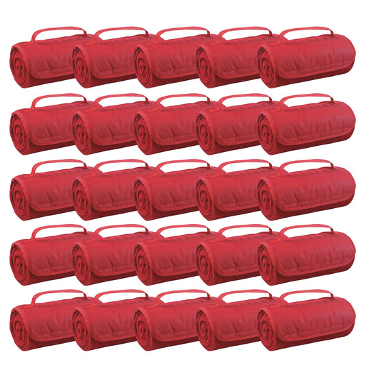 25 Ct of Roll-Up Blankets for Camping, Travel - Image 1
