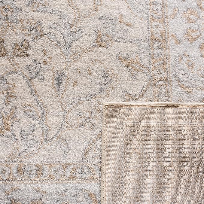 SAFAVIEH Isabella Collection Accent Rug - 2'2" x 5', Cream & Beige, Oriental Design, Non-Shedding & Easy Care, Ideal for High Traffic Areas in Entryway, Living Room, Bedroom (ISA912A)
