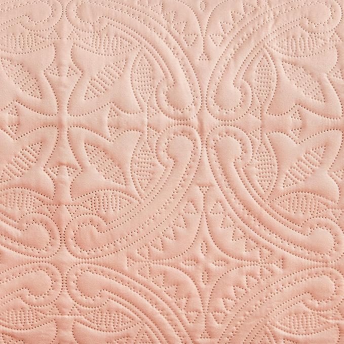 Reversible Recliner Chair Cover - Washable Slipcover Furniture Protector with Elastic Straps - Furniture Cover for Dogs, Kids, and Pets - Quilted & Stitched Detail (Recliner, Dusty Rose / Taupe)