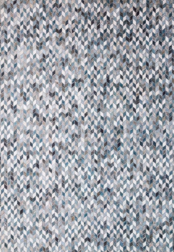 Loloi Maddox Collection MAD-08 Ocean/Grey 5'-0" x 7'-6" Area Rug