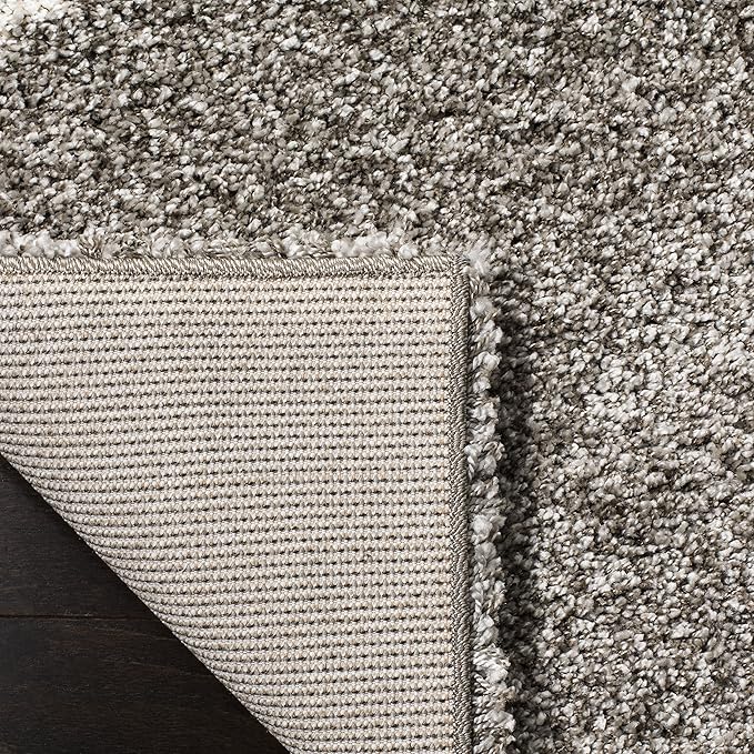 SAFAVIEH Hudson Shag Collection Runner Rug - 2'3" x 18', Grey & Ivory, Modern Trellis Design, Non-Shedding & Easy Care, 2-inch Thick Ideal for High Traffic Areas in Living Room, Bedroom (SGH281B)
