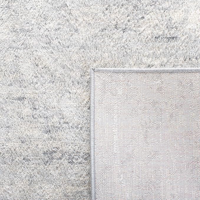 SAFAVIEH Brentwood Collection 6' x 9' Ivory/Grey BNT822A Modern Abstract Non-Shedding Living Room Bedroom Dining Home Office Area Rug